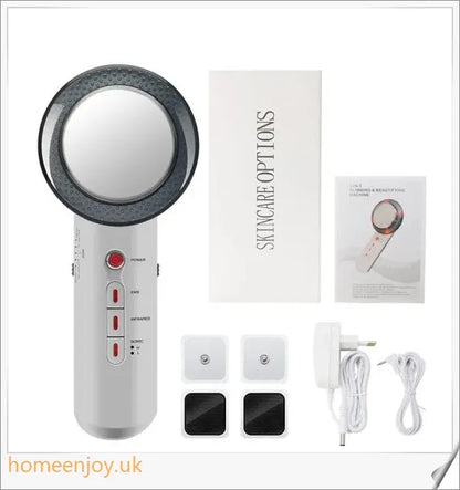 Ultrasonic Cavitation Fat Burner Device with Infrared Therapy and Microcurrent for Body Slimming and Anti-Cellulite Treatment