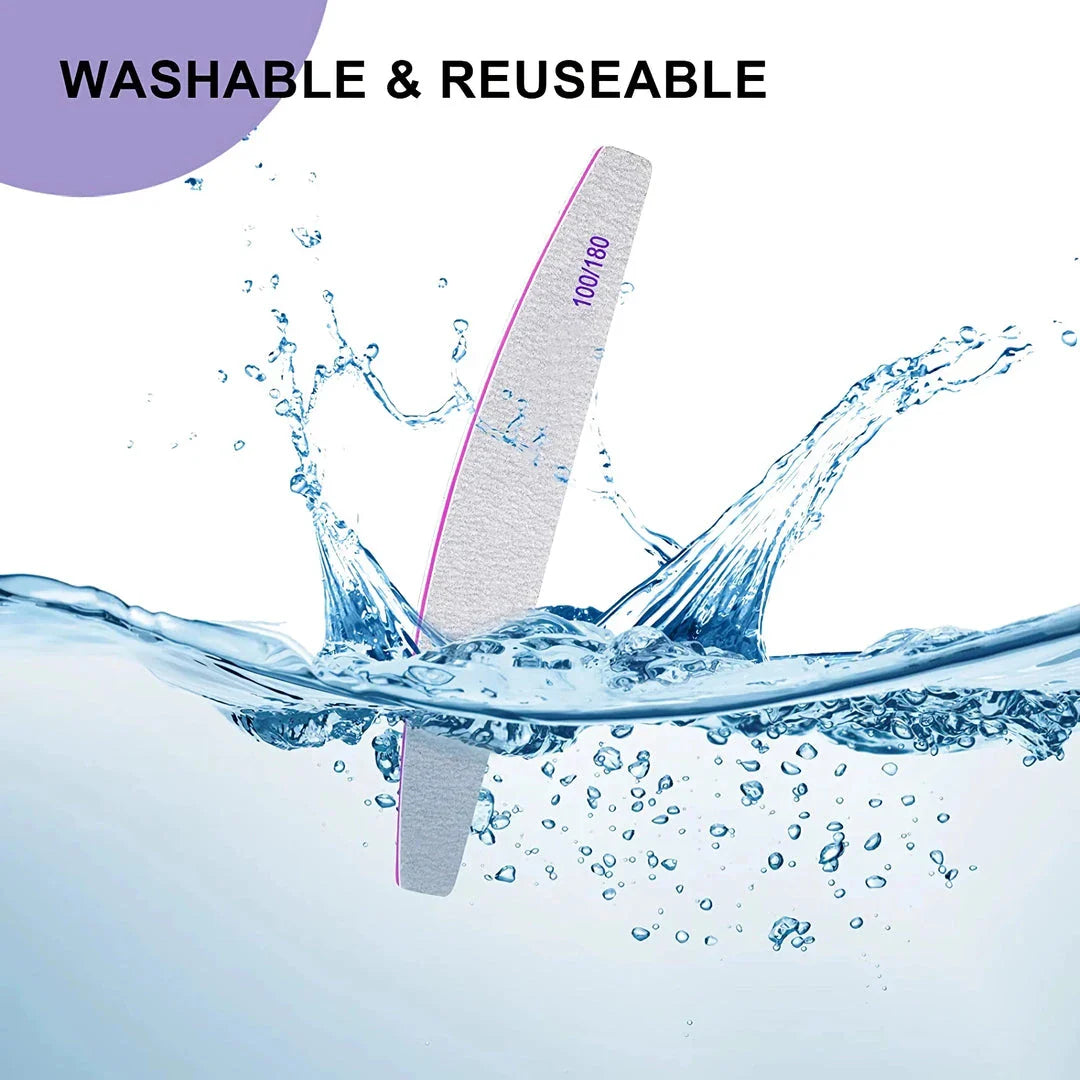 Dual-Sided Emery Board Nail Files for Salon-Quality Nails at Home or On-the-Go