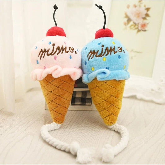 Delightful dog toy with soft, plush texture and satisfying squeaky sound for engaging playtime