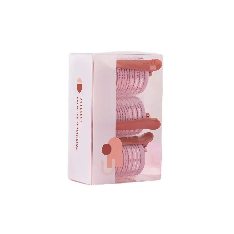 Heatless self-grip hair rollers for creating voluminous curls and waves without using damaging heat