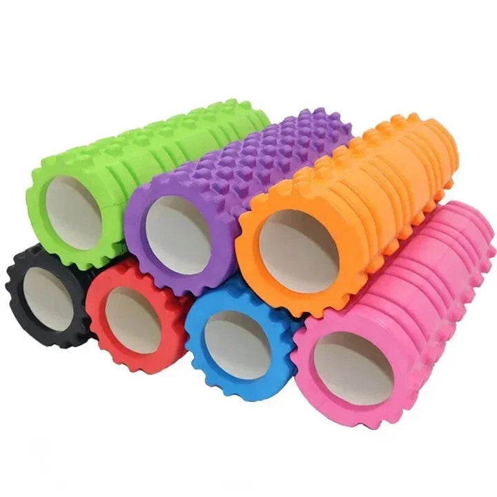 Premium eco-friendly fitness foam roller with massage points for muscle recovery and flexibility