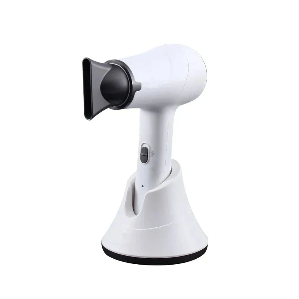 Cordless rechargeable travel hair dryer with 300W hot and cool air functionality, perfect for styling hair anywhere