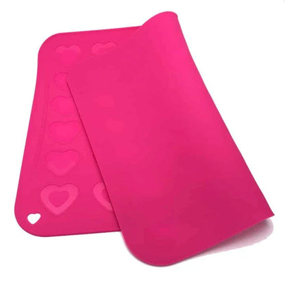 42-cup premium silicone macaron baking mould in pink colour