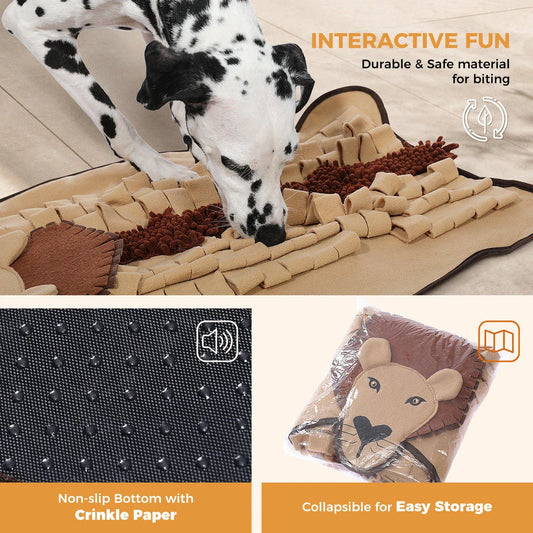 Interactive Dog Snuffle Mat for Mental Stimulation and Anxiety Reduction