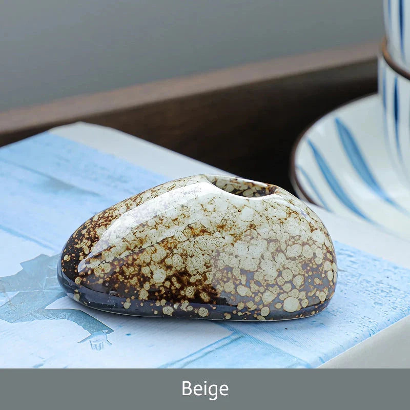 Elegant Mini Ceramic Porcelain Vase for Decorative Hydroponic Plants like Copper Money Grass