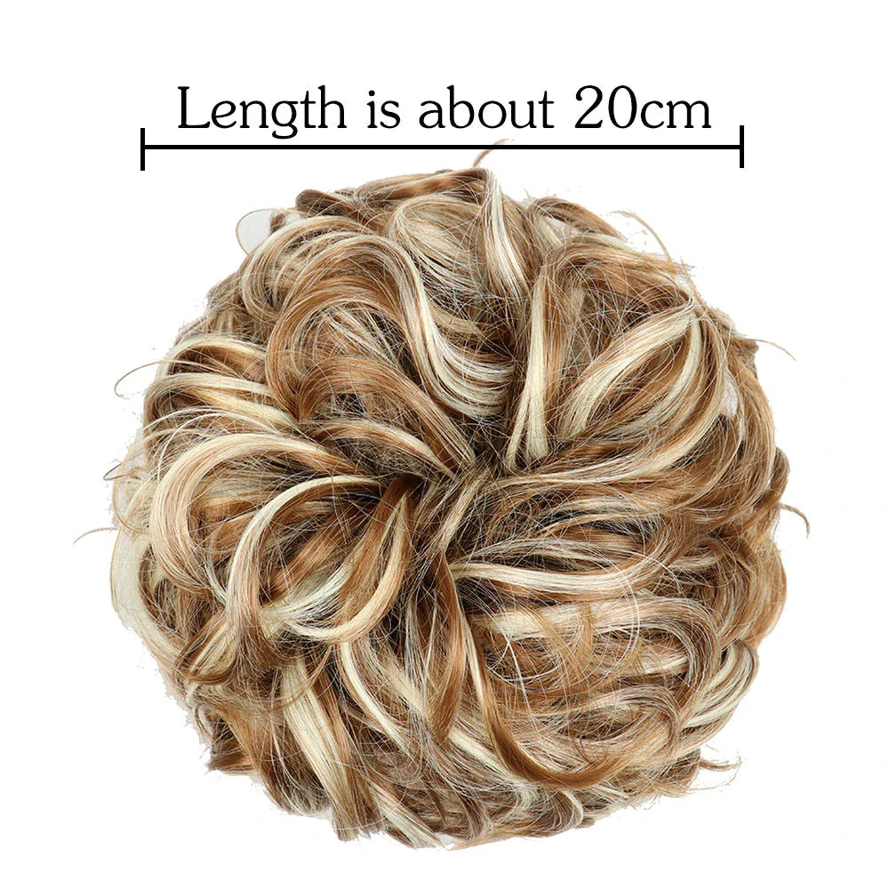 Messy Chignon Donut Hair Bun Pad in Fawn Brown colour, a versatile hair accessory that creates a stylish and effortless bun hairstyle.
