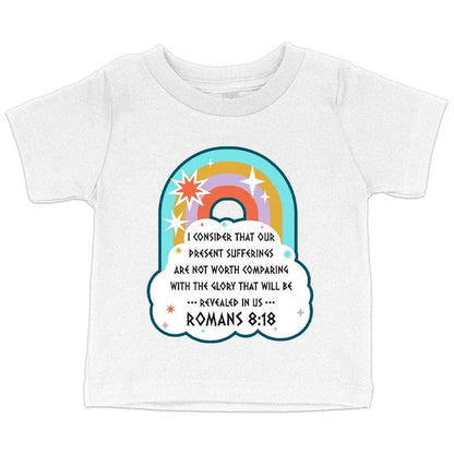 Comfy Bible Verse Christian T-Shirt for Babies - Soft, Flexible Airlume Cotton, Crew Neck, Short Sleeves, Made in USA