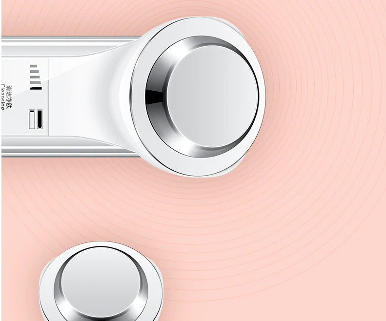 Sleek, modern facial cleansing device with versatile attachments for effective blackhead removal and deep pore cleansing