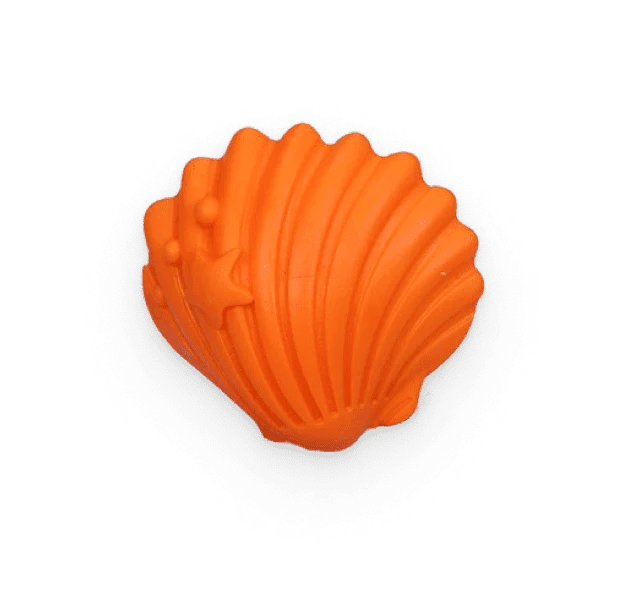 Orange flower-shaped clip-on air freshener for vehicles, providing long-lasting Squash Marine scent