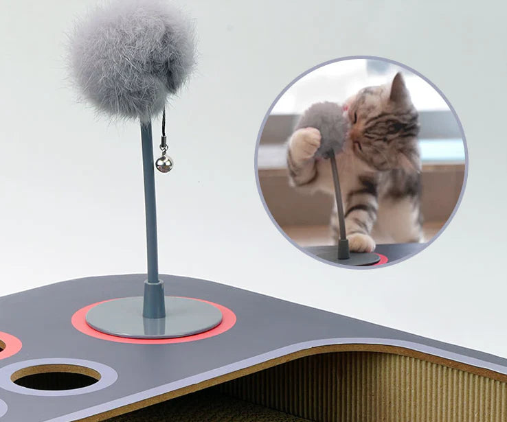 Premium Formaldehyde-free Cat Scratching Board Nest Toy in Dark Grey Colour