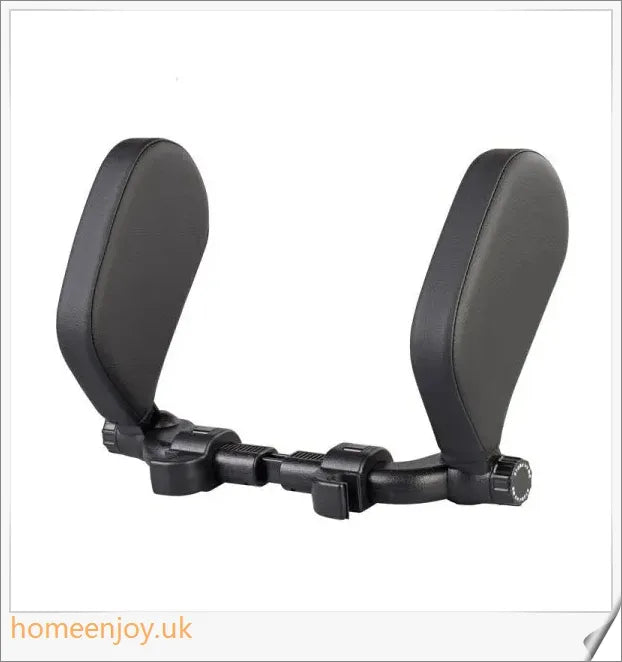 Adjustable car headrest pillow made of premium PU leather for comfortable neck support during long drives and road trips