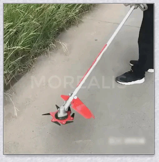 Powerful manganese steel weed trimmer blades with six 360-degree rotating blades for effortless lawn and garden maintenance
