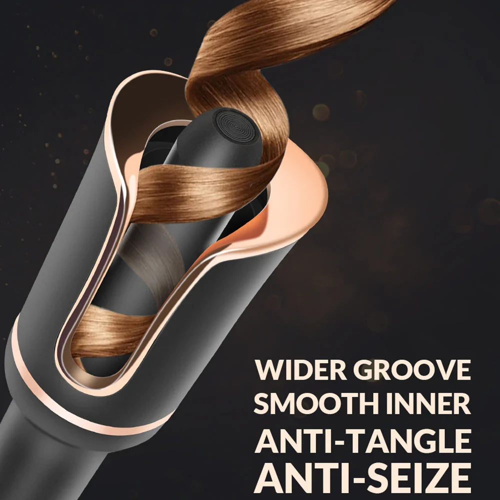 Auto-Rotating Ceramic Hair Curler with Salon-Quality Curling Capabilities