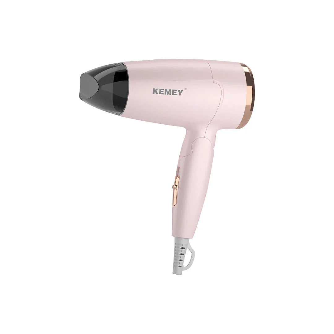 Compact foldable hair dryer with powerful 950W motor, adjustable settings, and lightweight, portable design for travel and student use