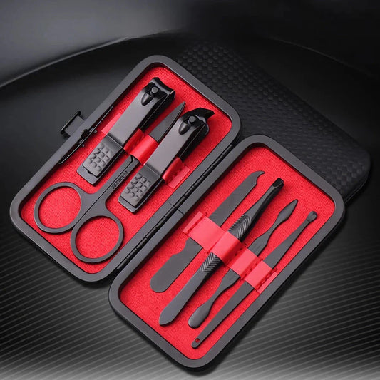 7-Piece Premium Nail Care Kit with Stainless Steel Manicure and Pedicure Tools