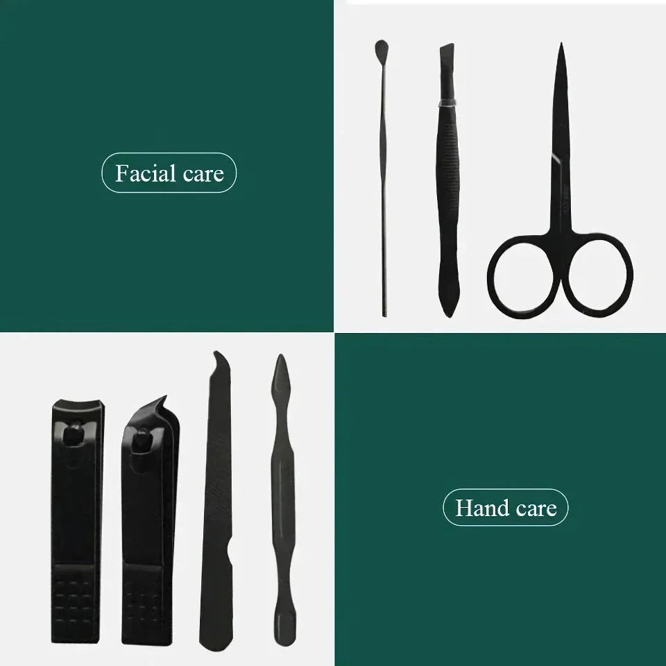 7-Piece Premium Nail Care Kit with Stainless Steel Manicure and Pedicure Tools