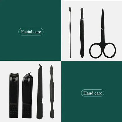 7-Piece Premium Nail Care Kit with Stainless Steel Manicure and Pedicure Tools
