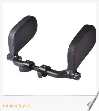 Adjustable car headrest pillow made of premium PU leather for comfortable neck support during long drives and road trips