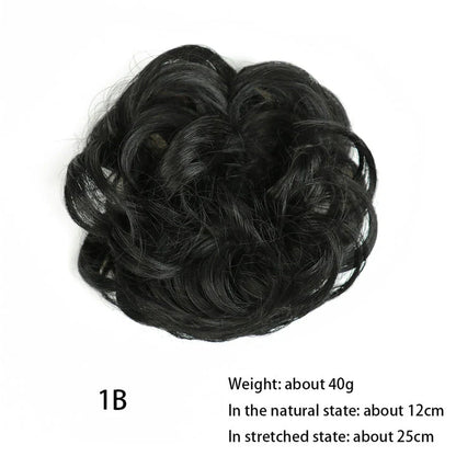 Messy Chignon Donut Hair Bun Pad in Fawn Brown colour, a versatile hair accessory that creates a stylish and effortless bun hairstyle.