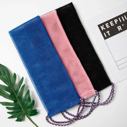 Premium Exfoliating Bath Sponge from Africa with Durable Nylon Construction and Stretchable Design for Full-Body Cleansing