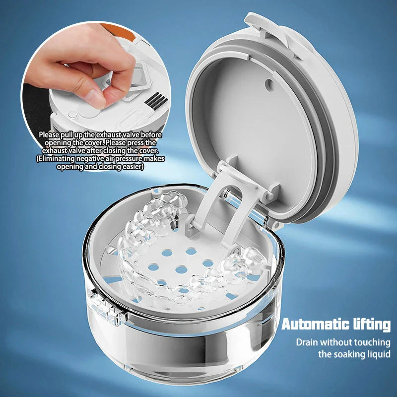 Portable Orthodontic Retainer Case for Storing and Protecting Dental Braces and Appliances