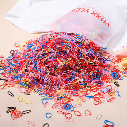 500 Vibrant and Durable Disposable Hair Bands for Girls in Various Colours