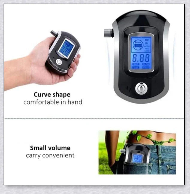 Premium police-grade breathalyser with advanced fuel cell sensor technology for accurate alcohol detection and fast, reliable BAC readings