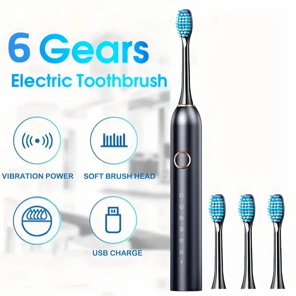 Trendha Electric Toothbrush with Six Cleaning Modes for Superior Dental Hygiene