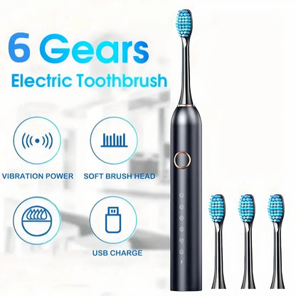 Trendha Electric Toothbrush with Six Cleaning Modes for Superior Dental Hygiene