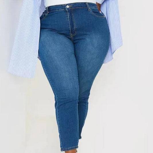 Classic Cropped Women's Denim Jeans in Black, Light Blue, and Dark Blue colours