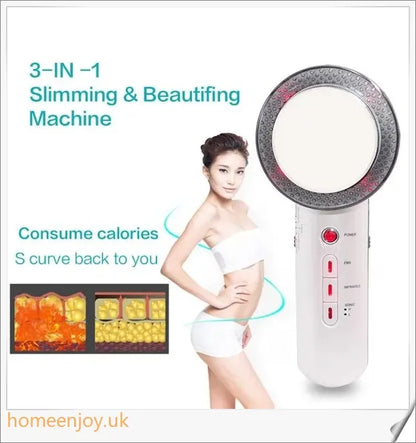 Ultrasonic Cavitation Fat Burner Device with Infrared Therapy and Microcurrent for Body Slimming and Anti-Cellulite Treatment