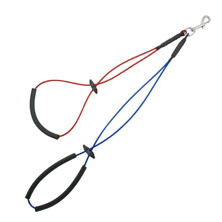 Colourful pet grooming harness with adjustable buckles, made with premium nylon for durability and comfort.