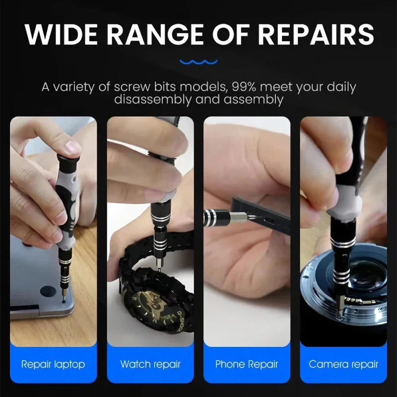 Comprehensive 115-in-1 Precision Screwdriver Set for Professional Repairs and DIY Projects