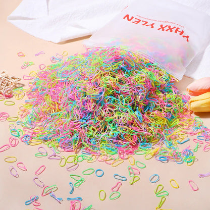500 Vibrant and Durable Disposable Hair Bands for Girls in Various Colours