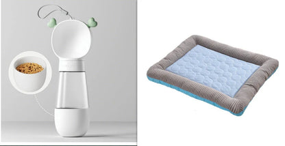 Cooling Dog Bed Mat made of high-tech cooling cloth, providing a refreshing chill for your pet's relaxation and comfort