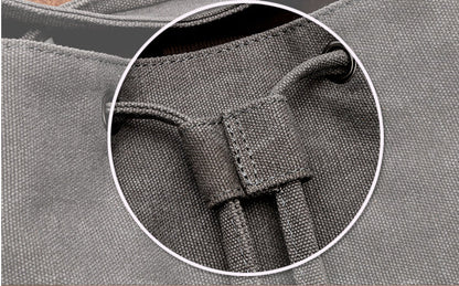 Versatile canvas backpack with spacious capacity, secure draw-string closure, and durable construction for everyday use