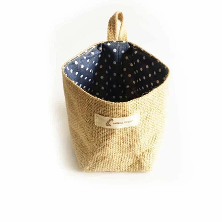 Eco-Friendly Soft Storage Basket made with natural fibres for sustainable home organisation