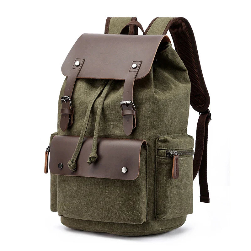 Versatile canvas backpack with spacious capacity, secure draw-string closure, and durable construction for everyday use
