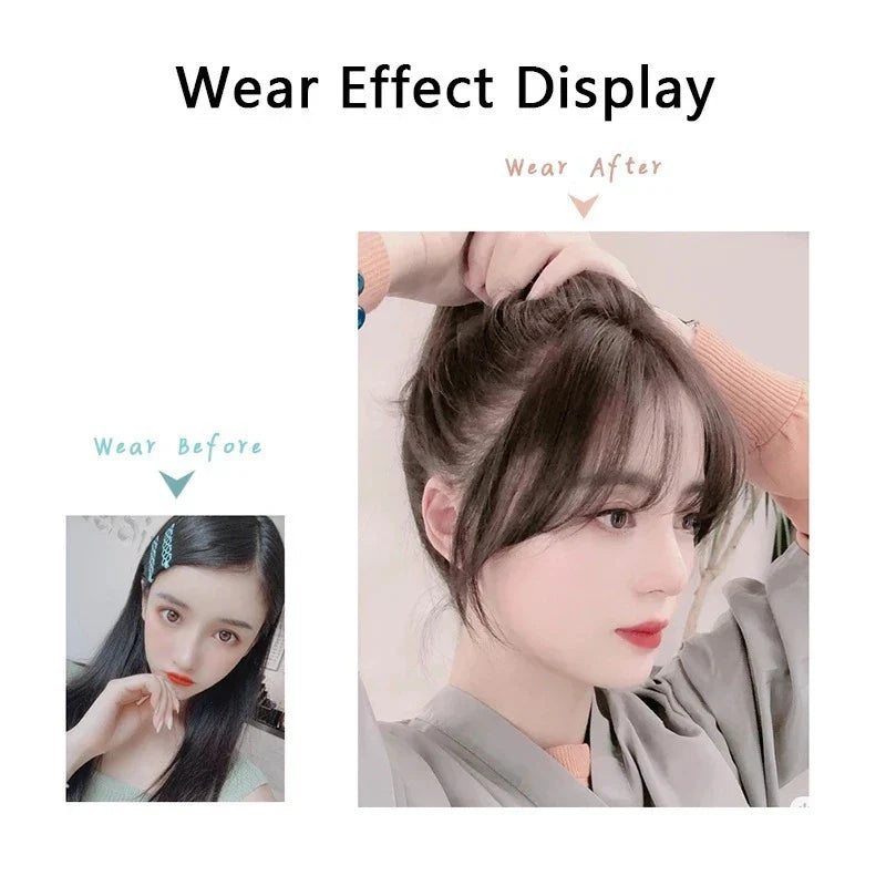 Premium synthetic hair fringe wig in various colours, designed for a natural-looking, flawless hairstyle
