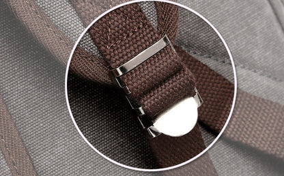 Versatile canvas backpack with spacious capacity, secure draw-string closure, and durable construction for everyday use