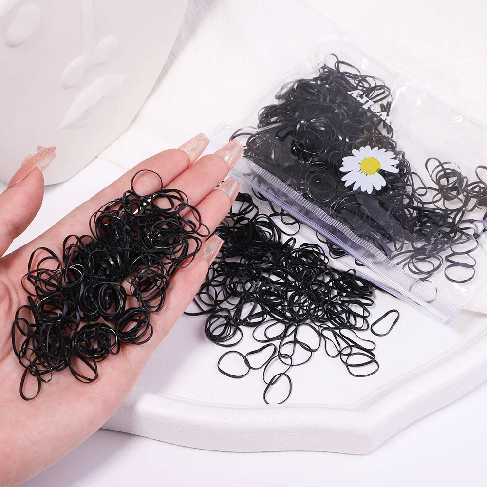 500 Vibrant and Durable Disposable Hair Bands for Girls in Various Colours