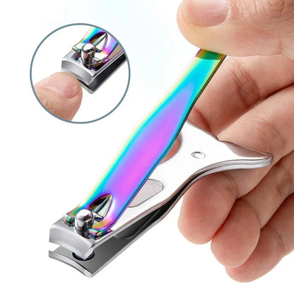 Mermaid-inspired stainless steel nail clipper with curved blades for precise and effortless nail trimming