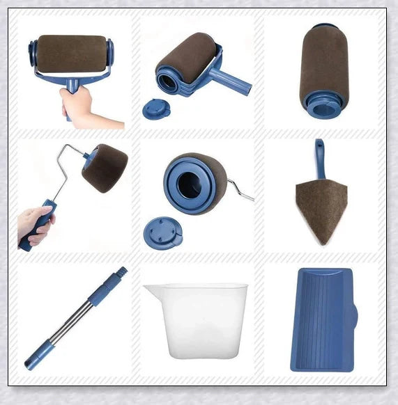 Paint Roller Pro No-Mess Kit with large paint chamber and micro-fibre roller head for flawless, mess-free painting