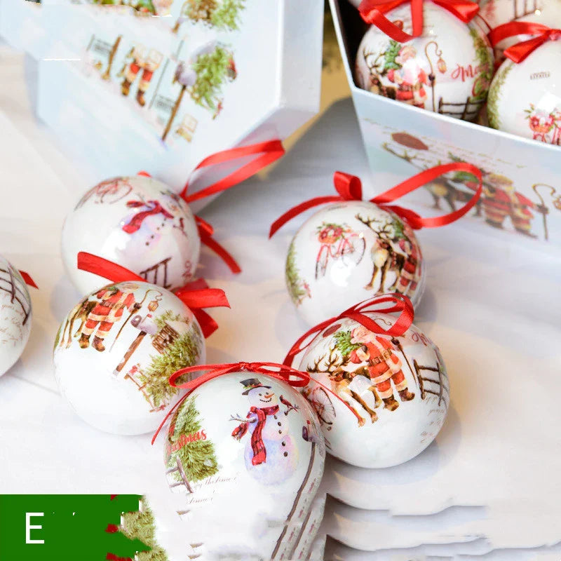 Charming Christmas gift box decorated with a festive Christmas tree pendant, designed to spread holiday joy and cheer.