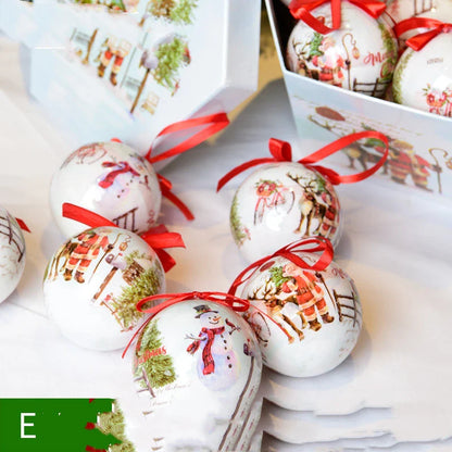 Charming Christmas gift box decorated with a festive Christmas tree pendant, designed to spread holiday joy and cheer.