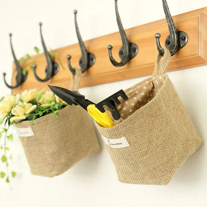 Eco-Friendly Soft Storage Basket made with natural fibres for sustainable home organisation