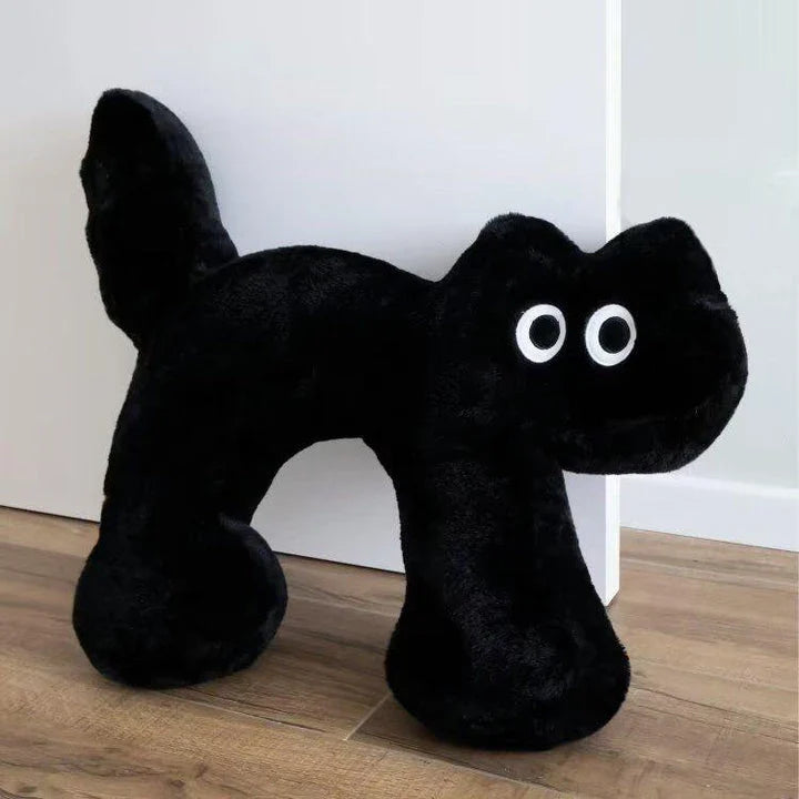 Charming Japanese-style cat cushion with a playful cartoon cat design, ideal for adding a touch of whimsical style to your home decor.