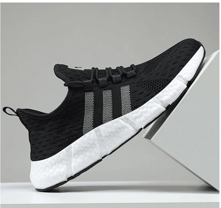 Pair of lightweight, breathable sports casual trainers with a popcorn design in various colours