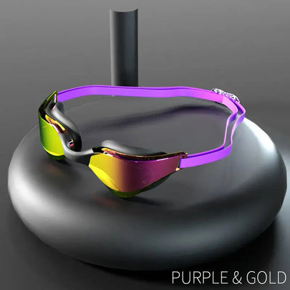 Premium anti-fog swim goggles with wide-angle, high-definition lenses for crystal-clear underwater vision
