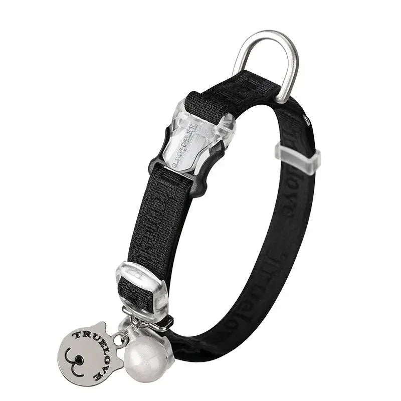 Adjustable Comfort Collar for Cats & Small Dogs in various colours, including black, blue, purple, and red